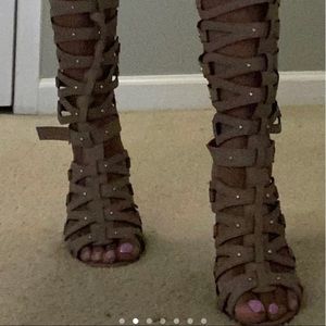 Gladiator style heels